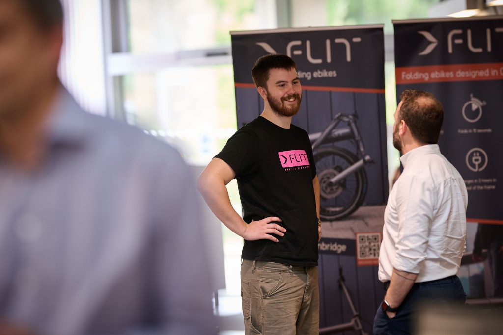 Two men networking